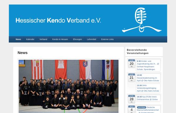 Vorschau von www.hkenv.de, Hessischer Kendo Verband e.V.