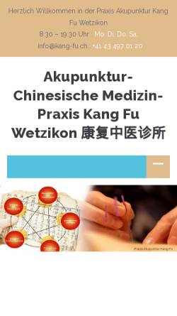 Vorschau der mobilen Webseite kang-fu.ch, Akupunktur Kang Fu