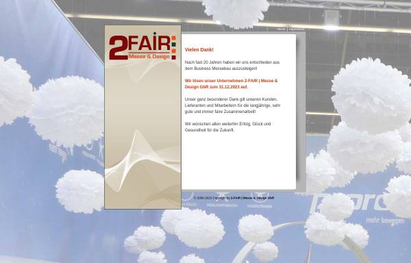 Vorschau von www.2-fair.de, 2-Fair Messe und Design