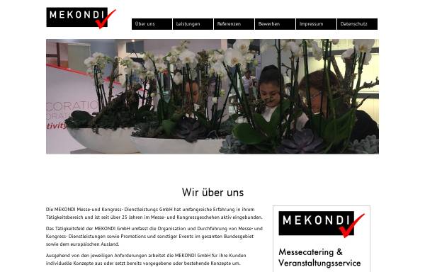 Vorschau von www.mekondi.de, Mekondi Messe- und Kongress - Dienstleistungen GmbH