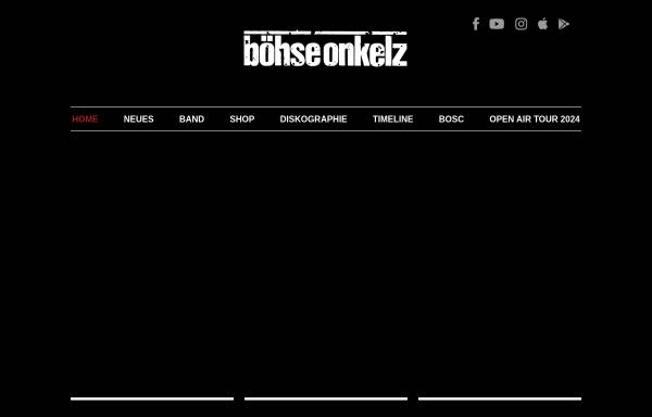 Vorschau von www.onkelz.de, Offiziell: OnkelzPage
