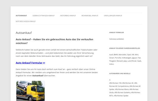 Vorschau von www.autoankauf-export.de, Autoankauf Export