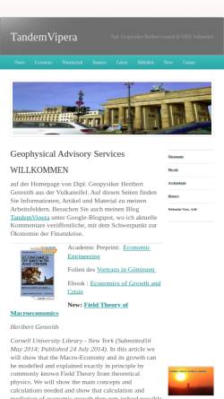 Vorschau der mobilen Webseite www.genreith.de, Genreith, Dipl. Geophys. Heribert