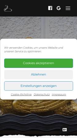 Vorschau der mobilen Webseite goldener-schwan-kevelaer.de, Hotel & Restaurant 