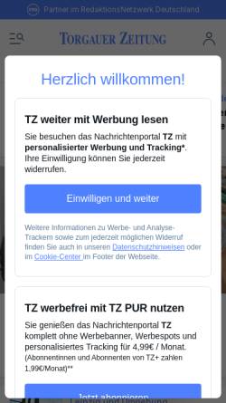 Vorschau der mobilen Webseite www.torgauerzeitung.com, SonntagsWochenBlatt