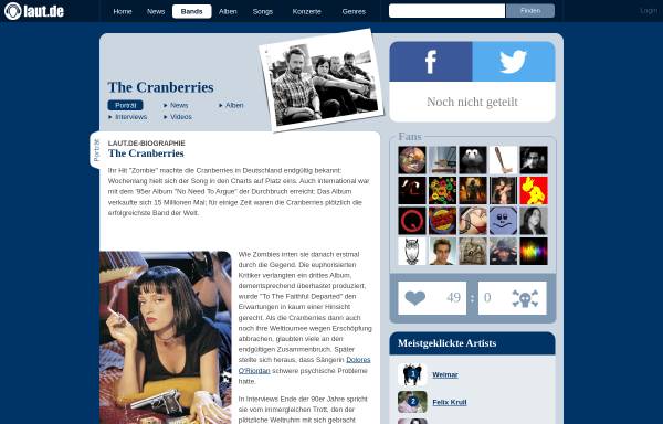 Vorschau von www.laut.de, WORT.LAUT: The Cranberries