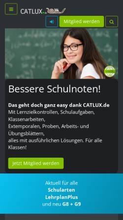 Vorschau der mobilen Webseite www.catlux.de, Catlux