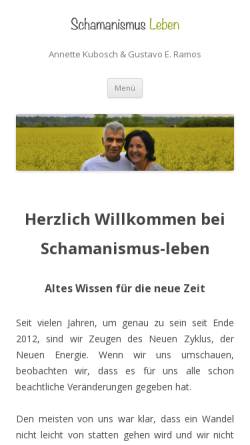 Vorschau der mobilen Webseite schamanismus-leben.com, Schamanismus Leben