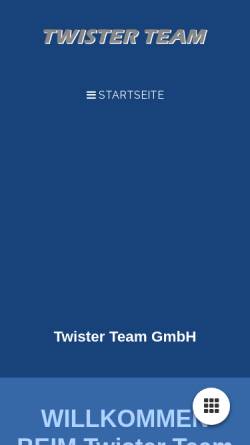 Vorschau der mobilen Webseite www.twisterteam.de, Twister Team GmbH
