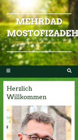 Vorschau der mobilen Webseite mehrdad-mostofizadeh.de, Mostofizadeh, Mehrdad (MdL)