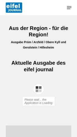 Vorschau der mobilen Webseite www.eifeljournal.de, Eifeljournal