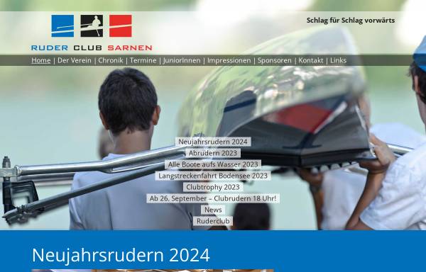 Vorschau von www.ruderclubsarnen.ch, Ruder Club Sarnen