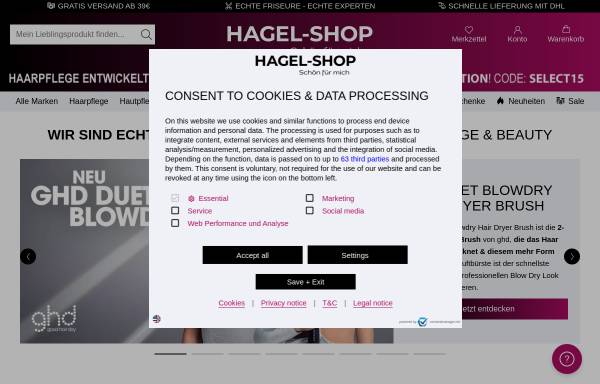 Vorschau von www.hagel-shop.de, Salon Hagel GmbH