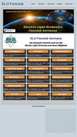 Vorschau der mobilen Webseite www.elo-fanclub.com, ELO Fanclub Germany