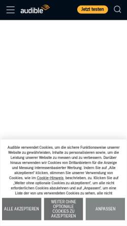 Vorschau der mobilen Webseite www.audible.de, Audible GmbH