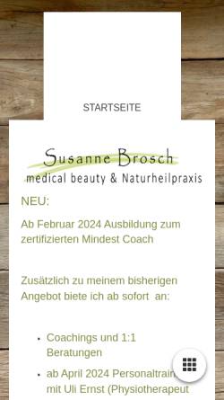 Vorschau der mobilen Webseite www.team-brosch.de, Kosmetikstudio Susanne Brosch