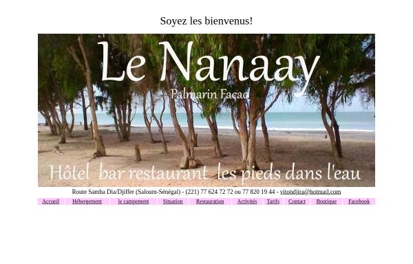 Vorschau von www.nanaay.com, Campement Nanaay