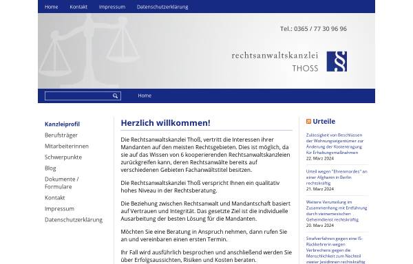 Vorschau von verkehrsrecht-gera.de, Rechtsanwaltskanzlei Ahrens, Kordel und Thoß