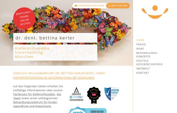 Vorschau von www.drkerler.de, Dr. dent. Bettina Kerler