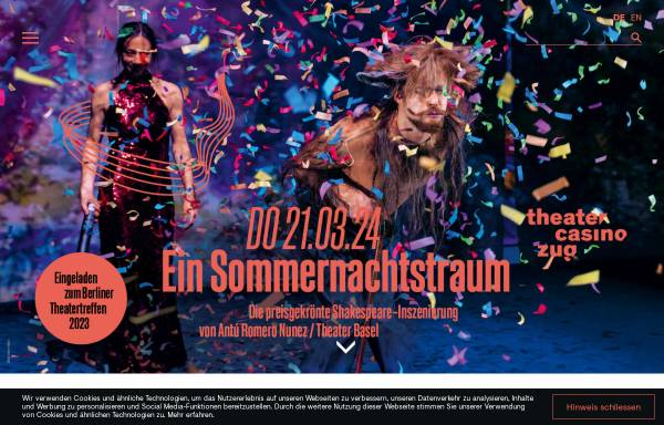 Vorschau von www.theatercasino.ch, Theater und Musikgesellschaft Zug - TMGZ