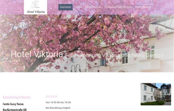 Vorschau von viktoria-thomas.de, Pension und Ferienwohnungen Viktoria