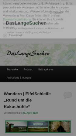 Vorschau der mobilen Webseite www.daslangesuchen.de, Das lange Suchen [daslangesuchen]