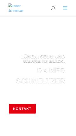 Vorschau der mobilen Webseite www.rainer-schmeltzer.de, Schmeltzer, Rainer (MdL)
