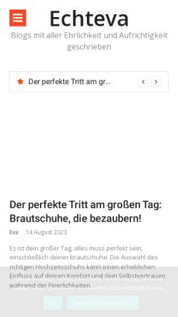 Vorschau der mobilen Webseite www.echteva.de, Steininger-Bludau, Eva (MdL)