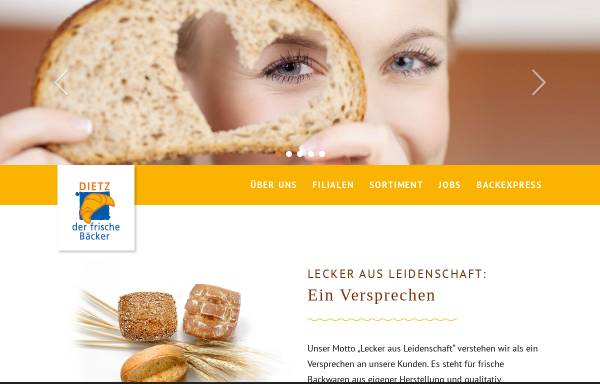 Vorschau von www.back-dietz.de, Dietz - der frische Bäcker GmbH & Co.KG