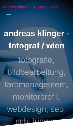 Vorschau der mobilen Webseite www.andreasklinger.at, Andreas Klinger