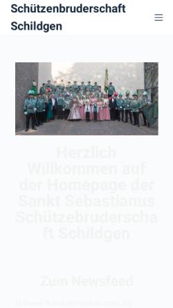 Vorschau der mobilen Webseite schützenverein-schildgen.de, Schützenverein Schildgen von 1907 e.V