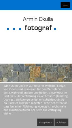 Vorschau der mobilen Webseite www.okulla.de, Armin Okulla