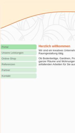 Vorschau der mobilen Webseite www.raumgestaltung-franzen.de, Raumgestaltung Franzen