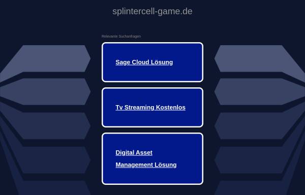 Vorschau von www.splintercell-game.de, SplinterCell-Game