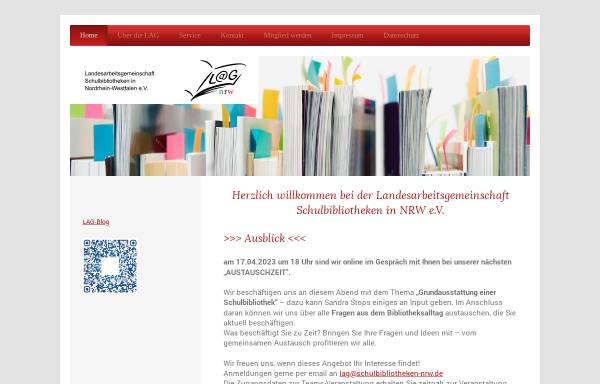 Vorschau von www.schulbibliotheken-nrw.de, Landesarbeitsgemeinschaft Schulbibliotheken in NRW e.V.