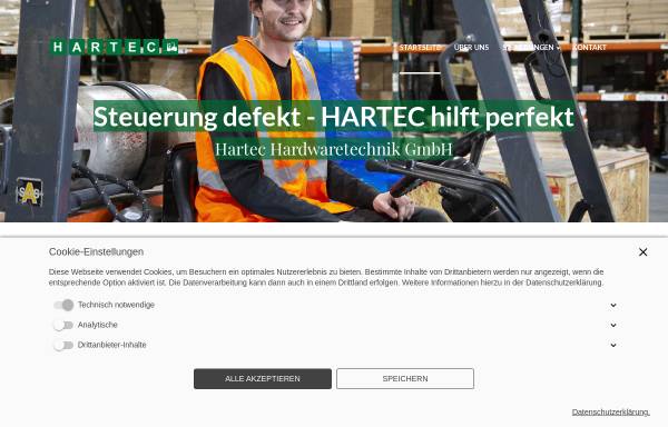 Vorschau von www.hartec-antriebstechnik.de, Hartec Hardwaretechnik GmbH