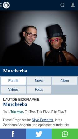 Vorschau der mobilen Webseite www.laut.de, LAUT: Morcheeba