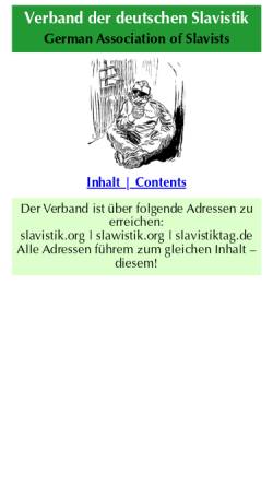 Vorschau der mobilen Webseite www.slavistenverband.de, Deutscher Slavistenverband