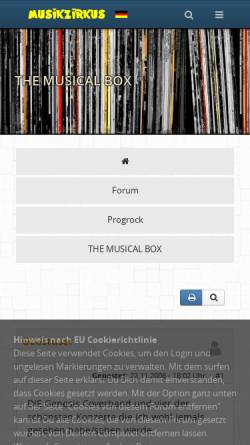 Vorschau der mobilen Webseite www.musikzirkus.eu, Musikzirkus
