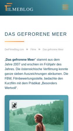 Vorschau der mobilen Webseite www.dasgefrorenemeer.de, Das gefrorene Meer