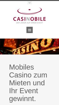 Vorschau der mobilen Webseite www.casinobile.de, Casinobile