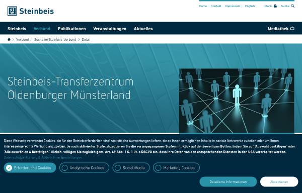 Vorschau von www.tzom.de, Transferzentrum Oldenburger Münsterland
