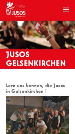 Vorschau der mobilen Webseite jusos-ge.de, Jusos Unterbezirk Gelsenkirchen