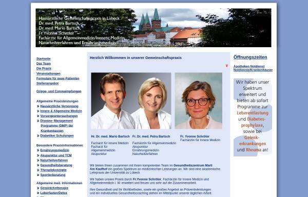 Vorschau von www.marlidoc.de, Dr. med. Petra Bartsch und Dr. med. Mario Bartsch