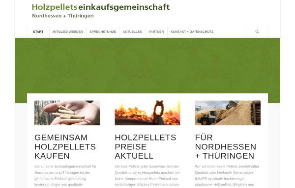 Vorschau von www.holzpelletseinkauf-mittelhessen.de, Holzpellets-Einkaufsgemeinschaft Mittelhessen