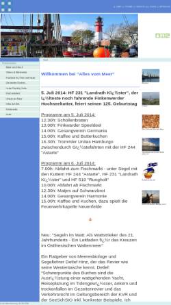 Vorschau der mobilen Webseite www.allesvommeer.de, Alles vom Meer