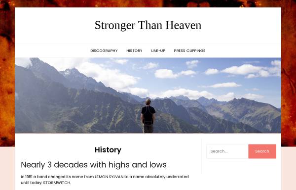 Vorschau von www.stronger-than-heaven.net, Stronger Than Heaven - Stormwitch Fanpage