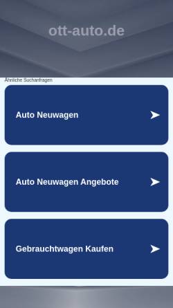 Vorschau der mobilen Webseite www.ott-auto.de, Auto-Ott Eu Neufahrzeuge