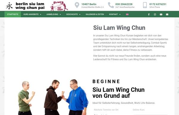 Vorschau von siulam-wingchun.org, Berlin Siu Lam Wing Chun Pai