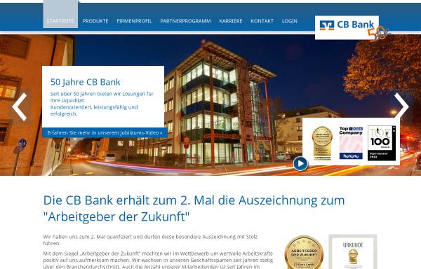 Vorschau von www.cb-bank.de, CB Credit-Bank GmbH